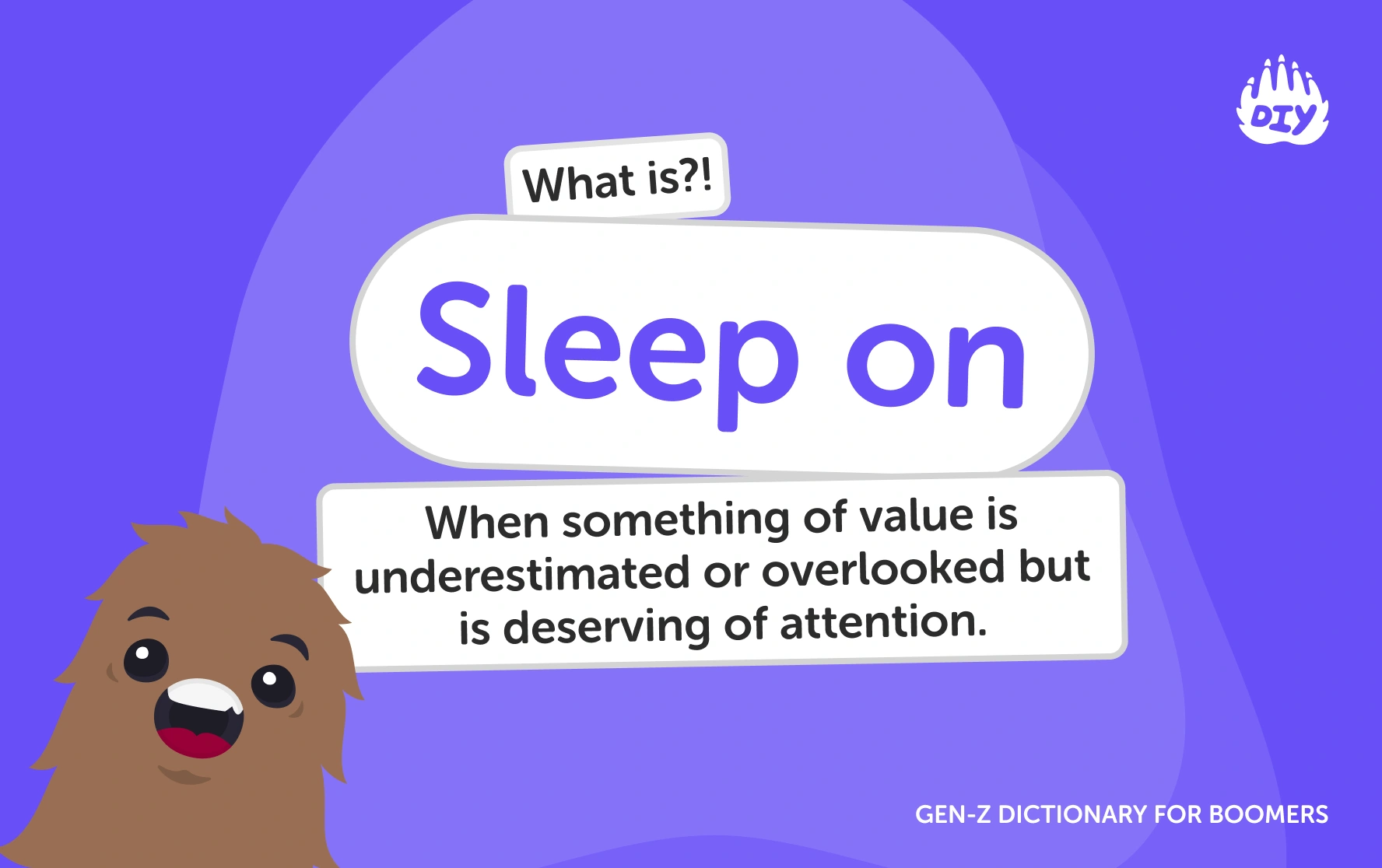 Sleep on - Gen Z Slang Dictionary